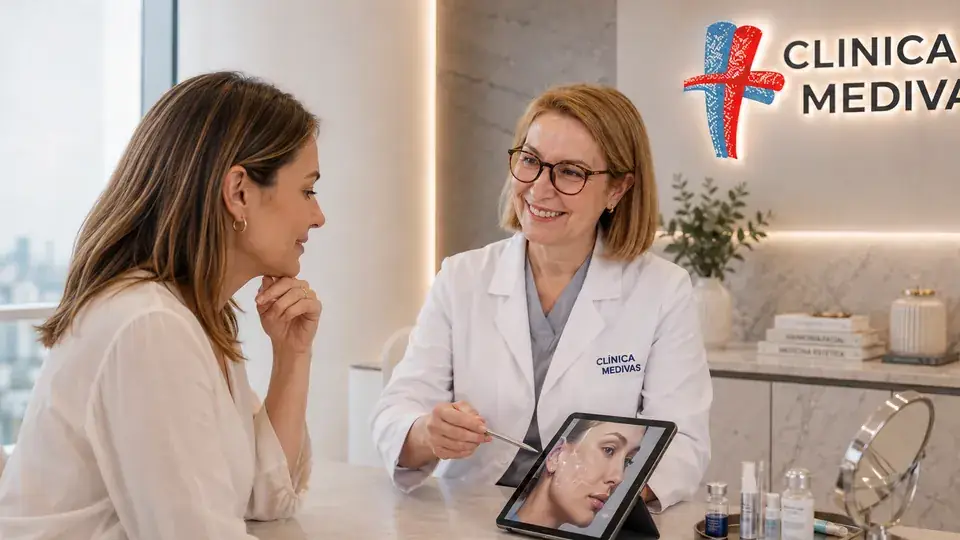 Dra. Paloma Tejero atendiendo una consulta de Bruxismo en Clínica Medivás Madrid