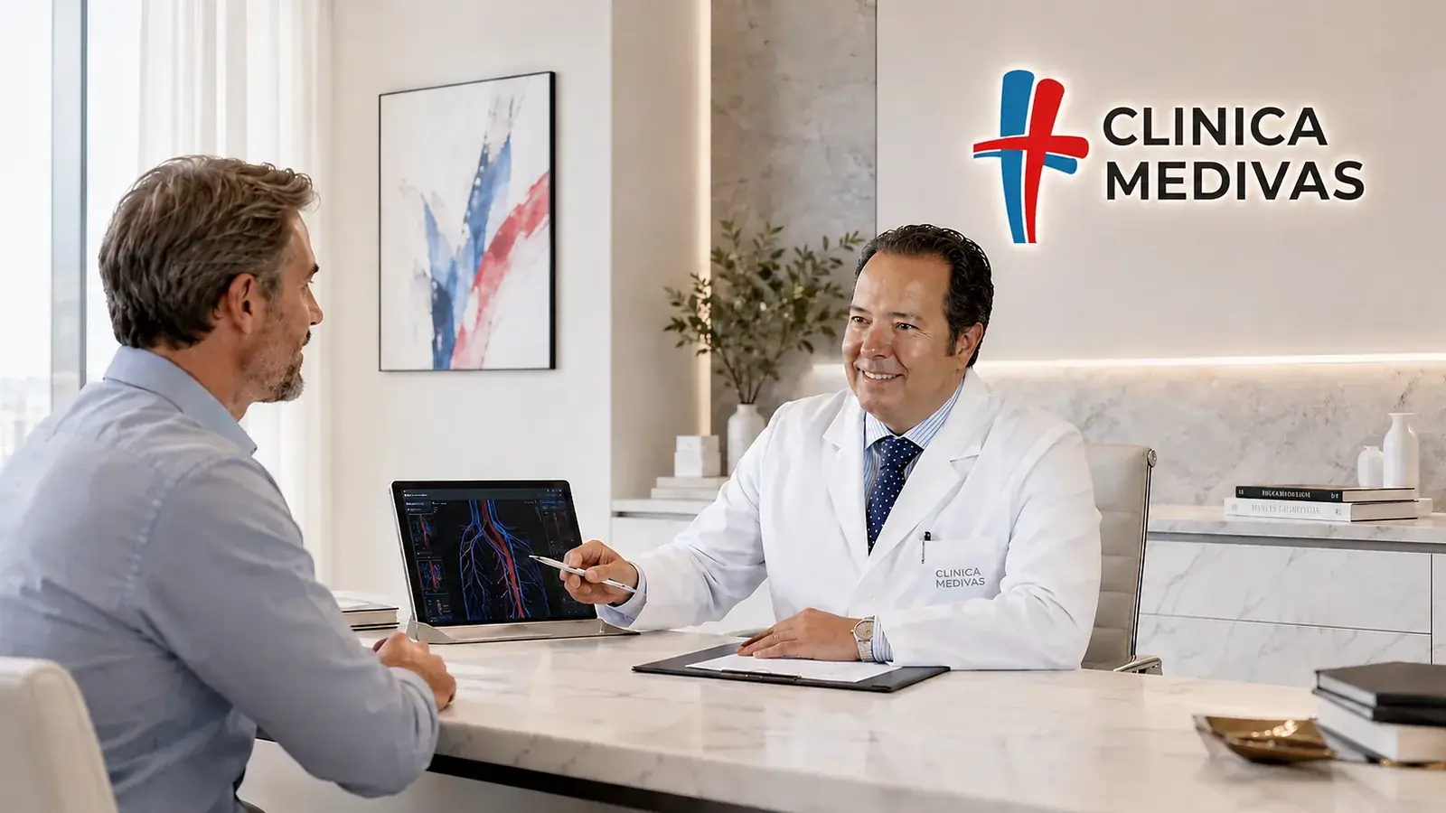 Epilepsia en Madrid | Clínica Medivás Dr. Joaquín María de Ojeda Ruíz de Luna atendiendo una consulta de Epilepsia en Clínica Medivás Madrid