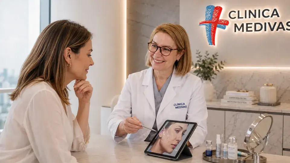 Equipo de Cirugía Estética de Clínica Medivás atendiendo una consulta de Lifting de Brazos en Clínica Medivás Madrid