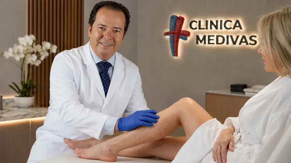Dr. Agustín Arroyo Bielsa atendiendo una consulta de Lipedema en Clínica Medivás Madrid