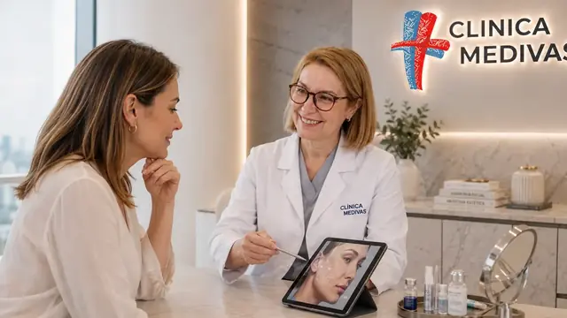 Lipotransferencia en Madrid | Clínica Medivás Equipo de Cirugía Estética de Clínica Medivás atendiendo una consulta de Lipotransferencia en Clínica Medivás Madrid