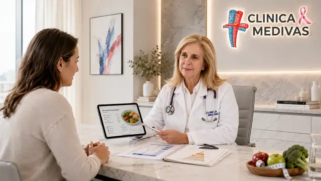 Dra. Sharona Azriel atendiendo una consulta de Obesidad en Clínica Medivás Madrid