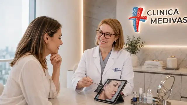 Trasplante Capilar Clínica Medivás en Madrid | Clínica Medivás Equipo de Cirugía Estética de Clínica Medivás atendiendo una consulta de Trasplante Capilar Clínica Medivás en Clínica Medivás Madrid