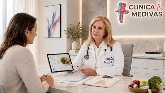 Dra. Paloma Tejero atendiendo una consulta de Tratamientos Para hombre en Clínica Medivás Madrid