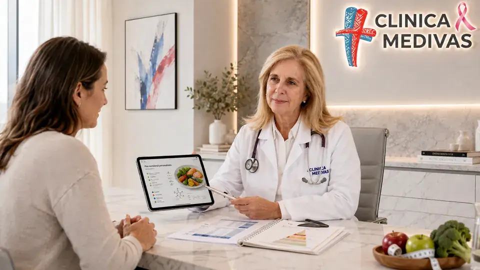 Tratamientos Para hombre en Madrid | Clínica Medivás Dra. Paloma Tejero atendiendo una consulta de Tratamientos Para hombre en Clínica Medivás Madrid